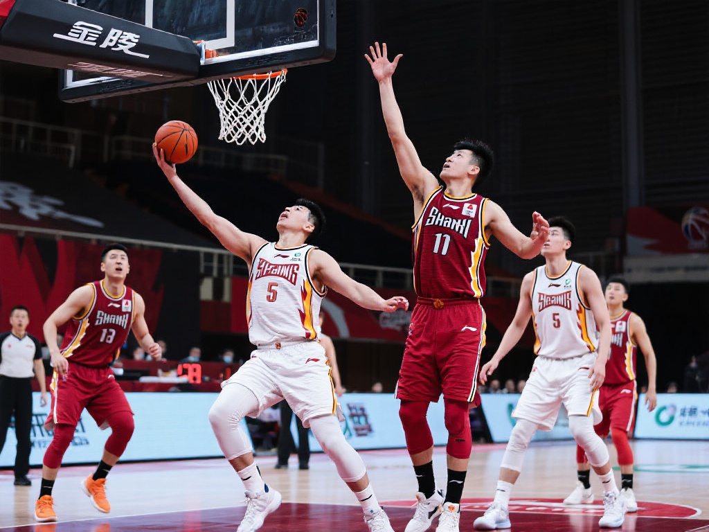 山西男篮全力拼搏 挑战北京男篮 尽管最终未能逆转比分,但山西男篮在比赛中
